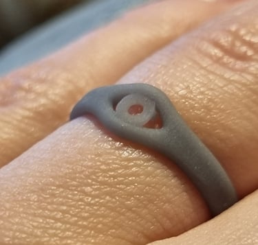 3D Printed Eye Ring