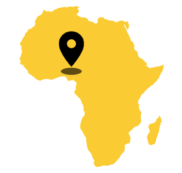 Africa Nigeria Location Marker