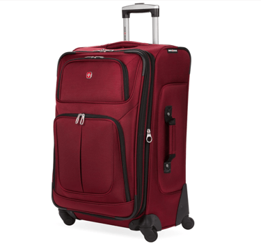 Expandable checked luggage 