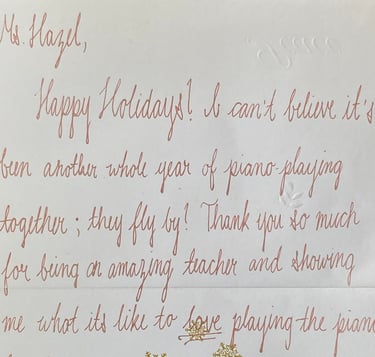Letter From A Piano Student
