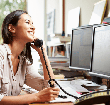 recruiting professional women conducting a live phone mock interview