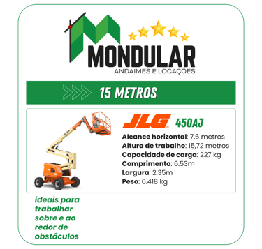 Alugar plataforma elevatória JLG MONDULAR 15m