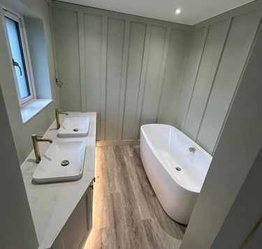 Dormer loft conversion in Droitwich with modern interior design