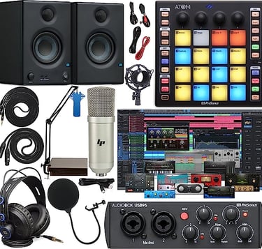presonus eris e3.5 home studio big bundle