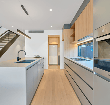 Modern residential kitchen interior – buyer representation in real estate purchase