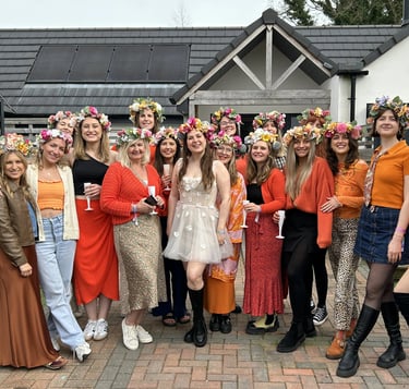 flower crown hen do activity York