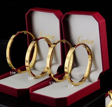 Cartier Bangles with Diamonds