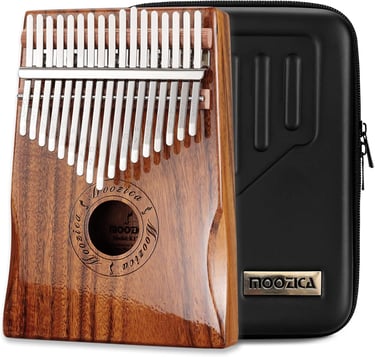 MOOZICA 17 teclas kalimba, instrumento musical de piano de pulgar profesional de madera maciza de ko