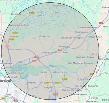 zone d'intervention gratuite