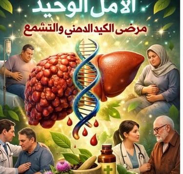وحيد: مرضى الكبد الدهني والتشمع 🌿✨               الكبد الدهني 🍔➡️⚠️ قد يتطور إلى تشمع خطير،       