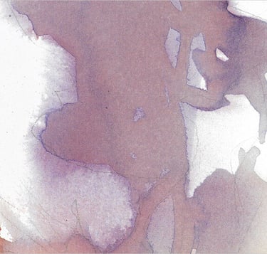 Yuge Kurt, fragment of watercolor painting in art gallery. Fashion. Earthy muted tones