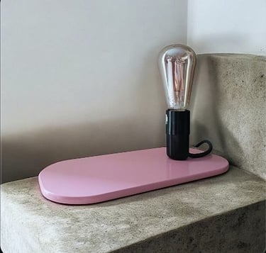 luminaire artisanal en acier upcyclé collection Memphiisio