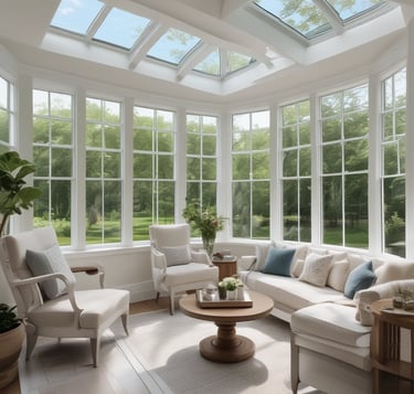 blue and white striped round textile