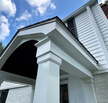 Portico cornice detail