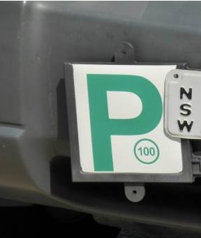 Green P plate