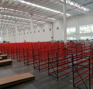 Instalación de racks industriales
