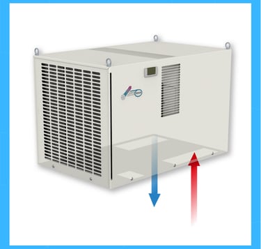DEK indoor roof mounted air conditioner 