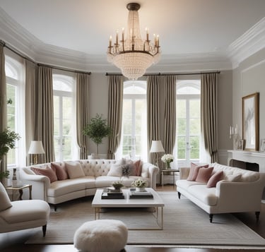 blue and white striped round textile