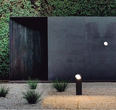 iluminación exterior jardín