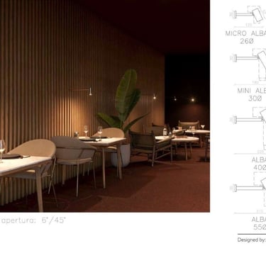 iluminacion intima restaurante