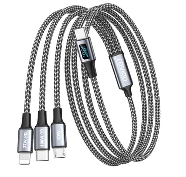 cable 3 en 1 pour vos voyages nomades