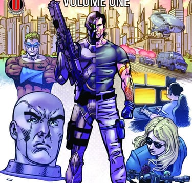 Collects issues #1-5, plus an all-new short story introducing the Lion Head Security Force.