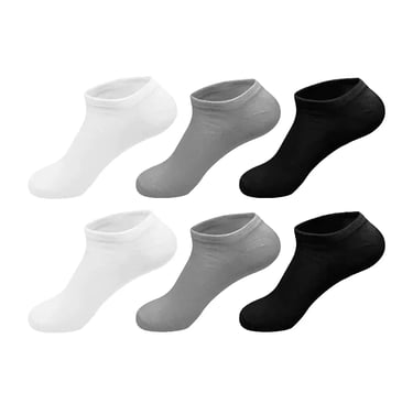 Kit 3 a 12 Pares De Meia Soquetes Unisex