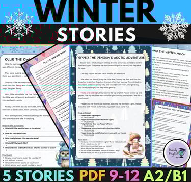 communicative activities for english lessons winter stories