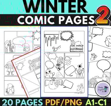 communicative activities for english lessons winter comic book