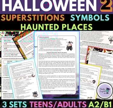 communicative activities for english lessons halloween reading comprehension