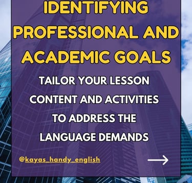 English for Specific Purposes [ESP]