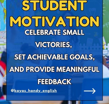 training for ESL/EFL Teachers: student motivation