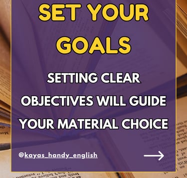 how to choose materials for your ESL lessons