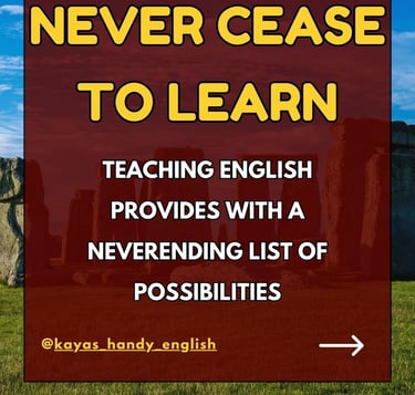 advantages of being an English (ESL) teacher