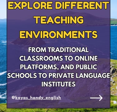 training for esl teachers: how to find your niche in english teaching