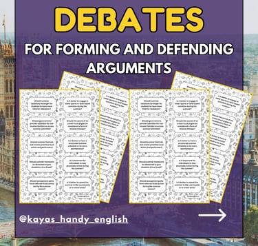 Debates: Forming and Defending Arguments