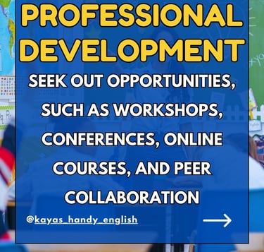 training for ESL/EFL Teachers: professional development