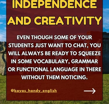 advantages of being an English (ESL) teacher
