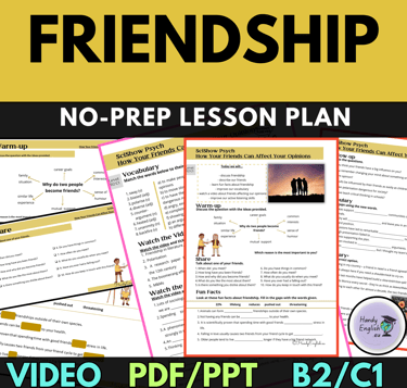 friendship esl  video-based lesson plan