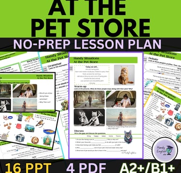 communicative activities for english lessons pet storoe