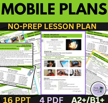 mobile plans teaching and living abroad english no-prep lesson plan