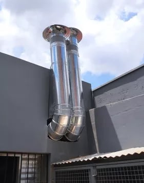 tubulação para fumaça