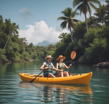 blue and white striped round textile