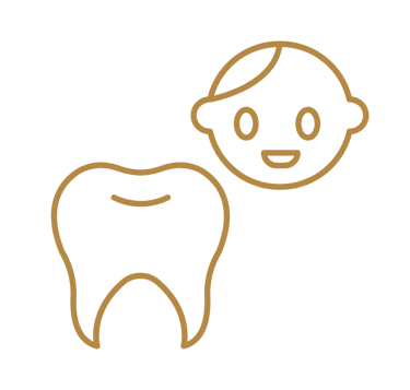 dente e rosto de uma criança representando odontopediatria em são mateus do sul