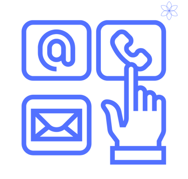 Finger pressing a button on a phone, symbolizing direct contact and communication channels.