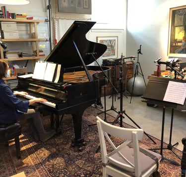 Monique in the studio