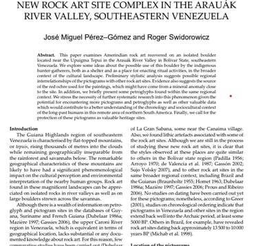 a magazine article about the new rock art center