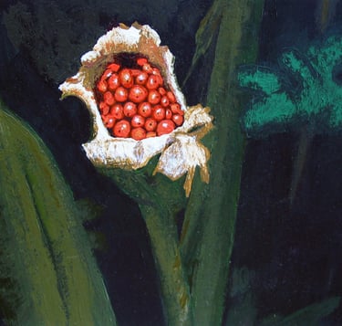 Elephant Ear, 2011, acrylic on bristol board, 11x8.5"
