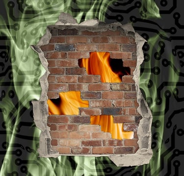 Firewall, 2014, digital collage