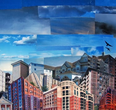 Real Estate II, 2014, collage, 11x8.5"